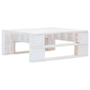 vidaXL Tuinhocker pallet hout grijs