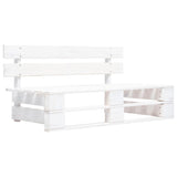 vidaXL Tuinbank pallet hout grijs