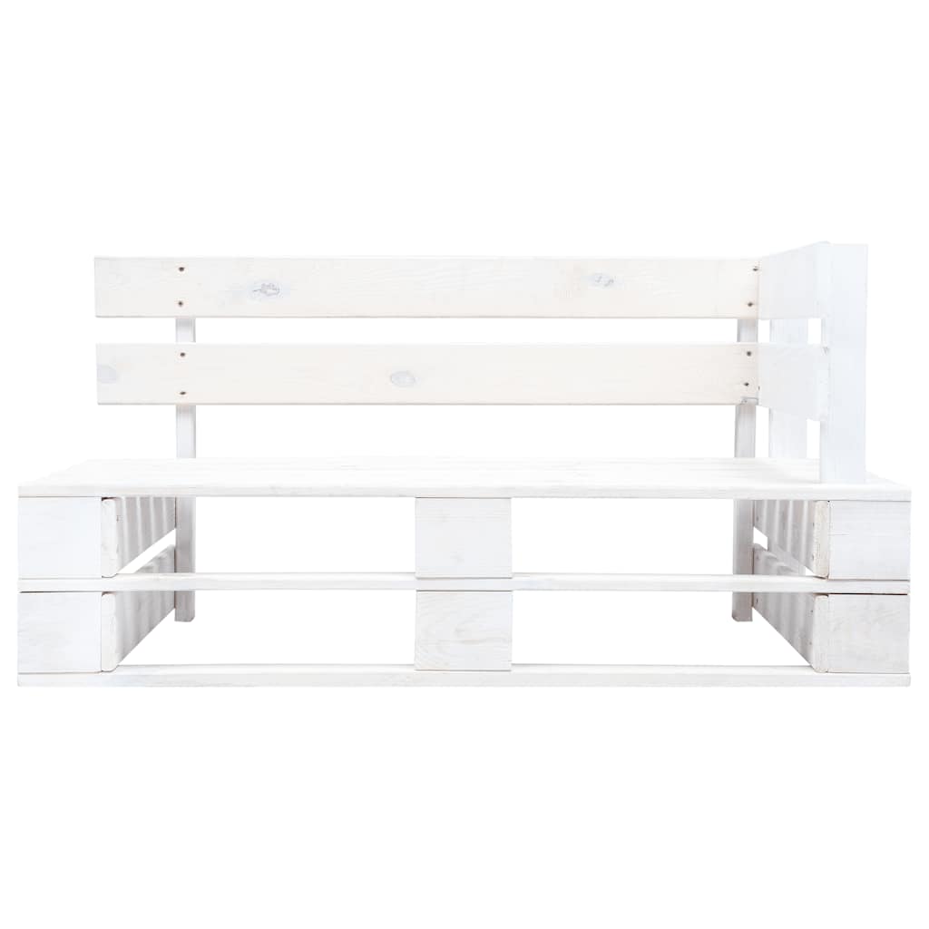 vidaXL Tuinhoekbank pallet hout grijs