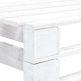 vidaXL Tuinhoekbank pallet hout grijs