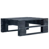 vidaXL Tuinhocker pallet hout grijs