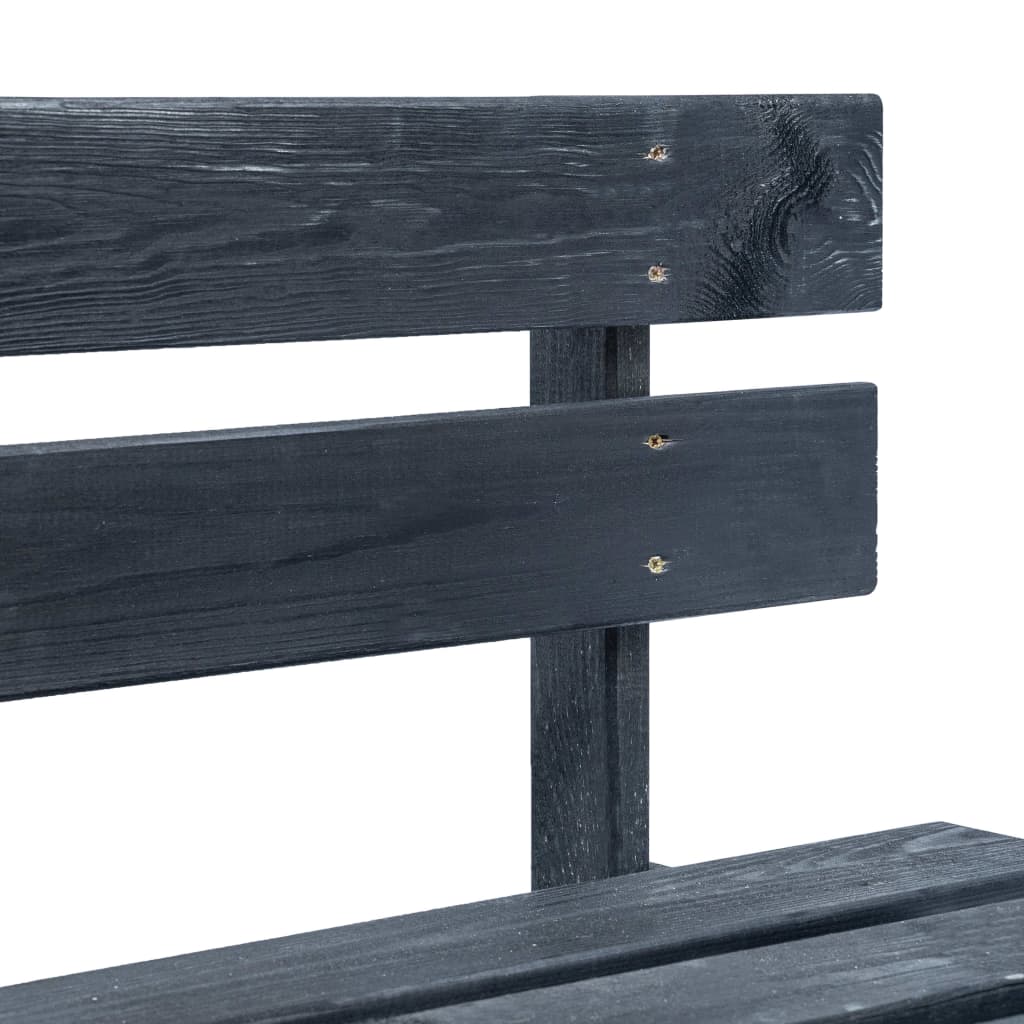 vidaXL Tuinbank pallet hout grijs