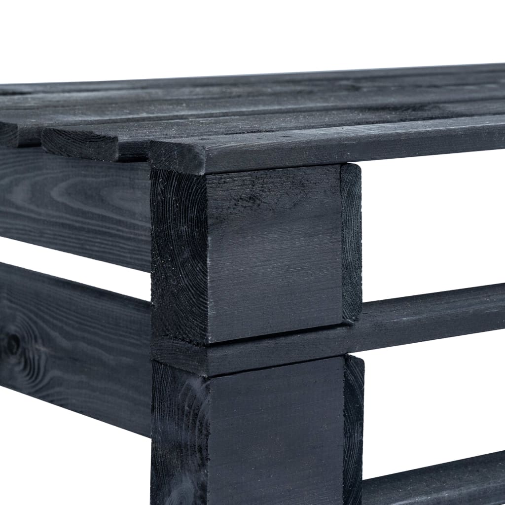 vidaXL Tuinbank pallet hout grijs