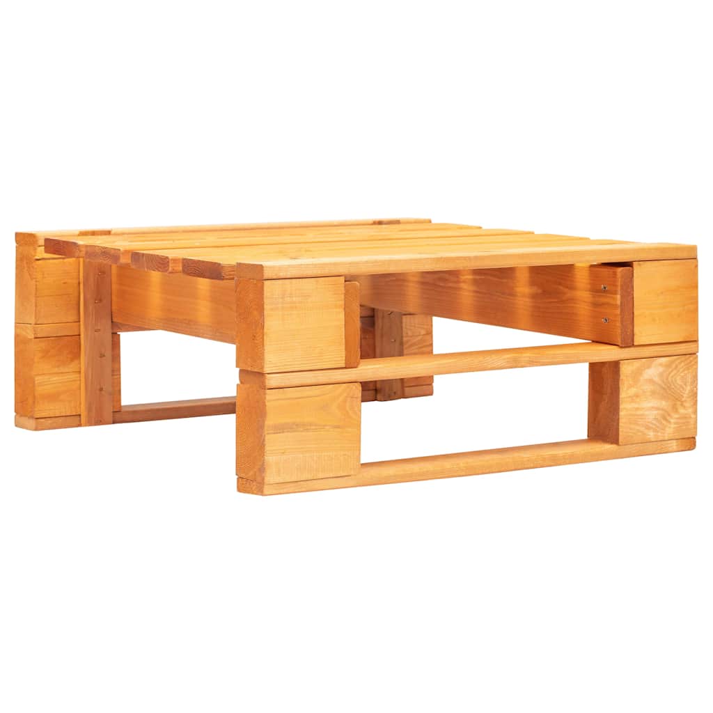 vidaXL Tuinhocker pallet hout grijs
