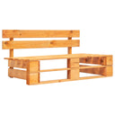 vidaXL Tuinbank pallet hout grijs