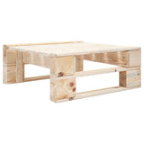 vidaXL Tuinhocker pallet hout grijs