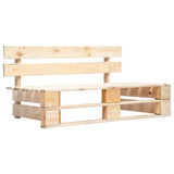 vidaXL Tuinbank pallet hout grijs