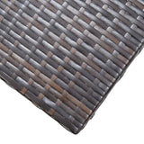 vidaXL Kruk inklapbaar poly rattan zwart
