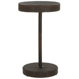 vidaXL Garden Table 60.5x106 cm poly rattan brown