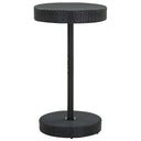 vidaXL Garden Table 60.5x106 cm poly rattan brown