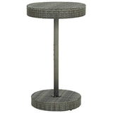 vidaXL Garden Table 60.5x106 cm poly rattan brown