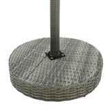 vidaXL Garden Table 60.5x106 cm poly rattan brown