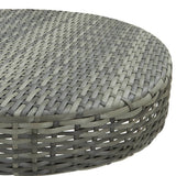vidaXL Garden Table 60.5x106 cm poly rattan brown