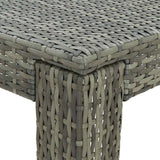 vidaXL Tuinbartafel 60,5x60,5x110,5 cm poly rattan bruin