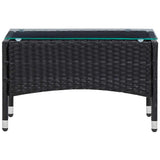 vidaXL 5-delige Loungeset met kussens poly rattan bruin