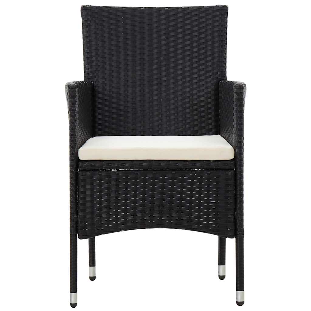 vidaXL 5-delige Loungeset met kussens poly rattan bruin