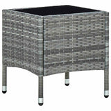 vidaXL Garden Table 40x40x45 cm Poly Rattan Brown