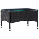 vidaXL Salontafel 60x40x36 cm poly rattan bruin