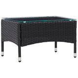 vidaXL Salontafel 60x40x36 cm poly rattan bruin
