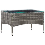 vidaXL Salontafel 60x40x36 cm poly rattan bruin