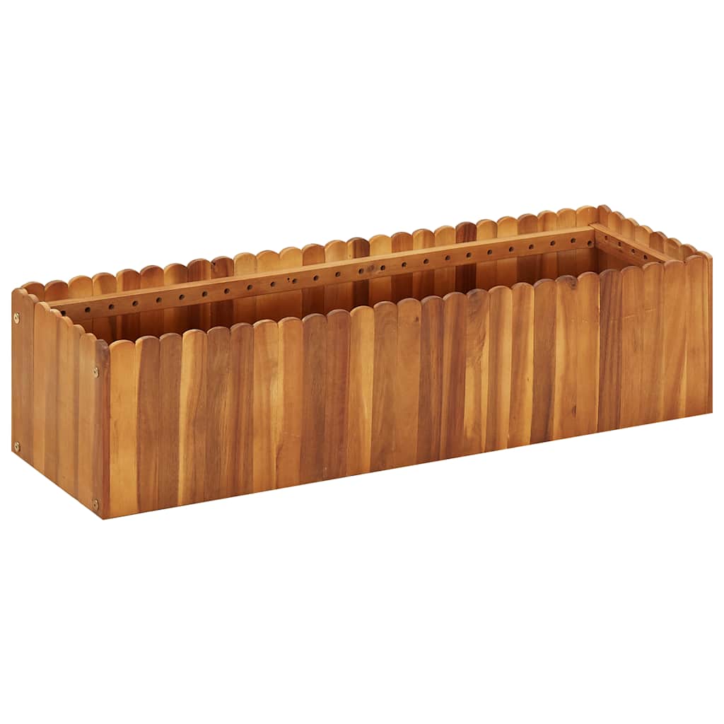 vidaXL Plantenbak verhoogd 50x30x25 cm massief acaciahout