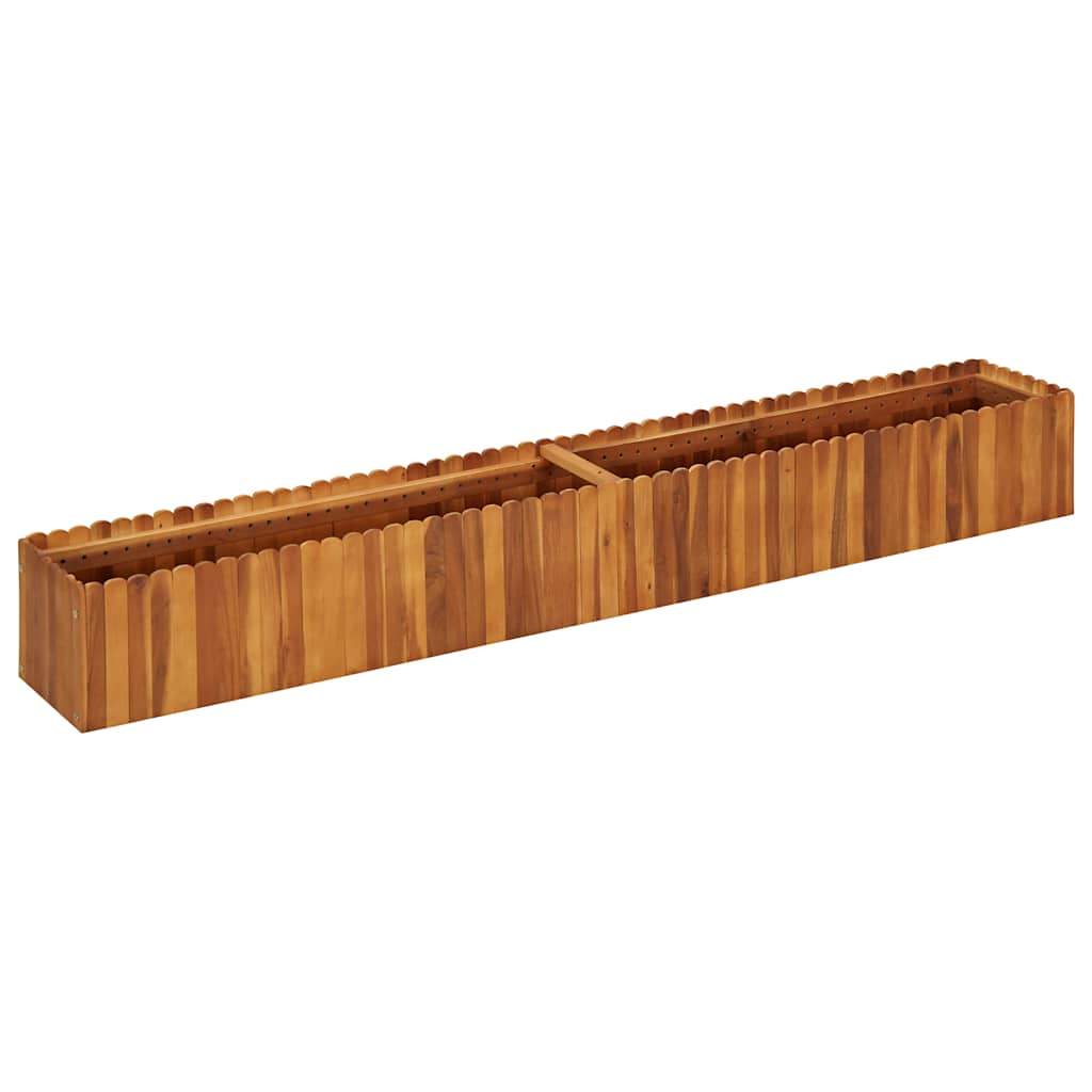 vidaXL Plantenbak verhoogd 50x30x25 cm massief acaciahout