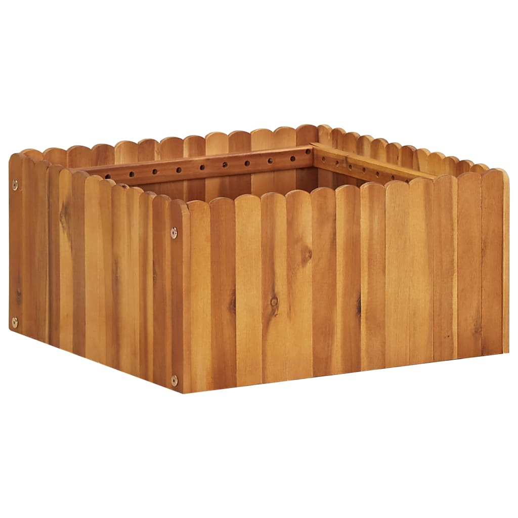 vidaXL Plantenbak verhoogd 50x30x25 cm massief acaciahout