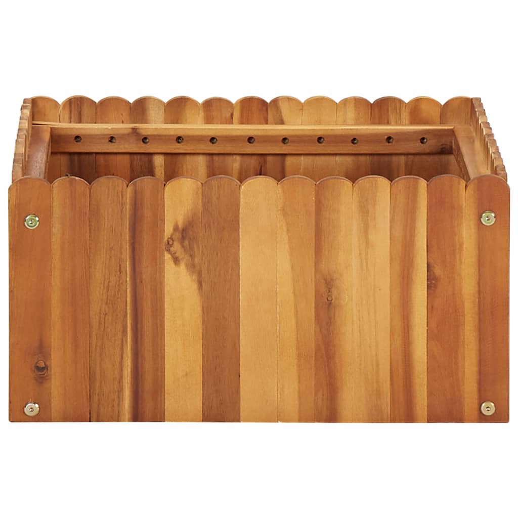 vidaXL Plantenbak verhoogd 50x30x25 cm massief acaciahout