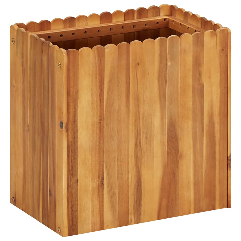 vidaXL Plantenbak verhoogd 50x30x25 cm massief acaciahout