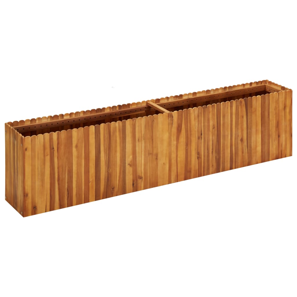 vidaXL Plantenbak verhoogd 50x30x25 cm massief acaciahout