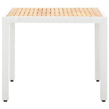 vidaXL 7-Piece Garden Dining Set Poly Rattan White