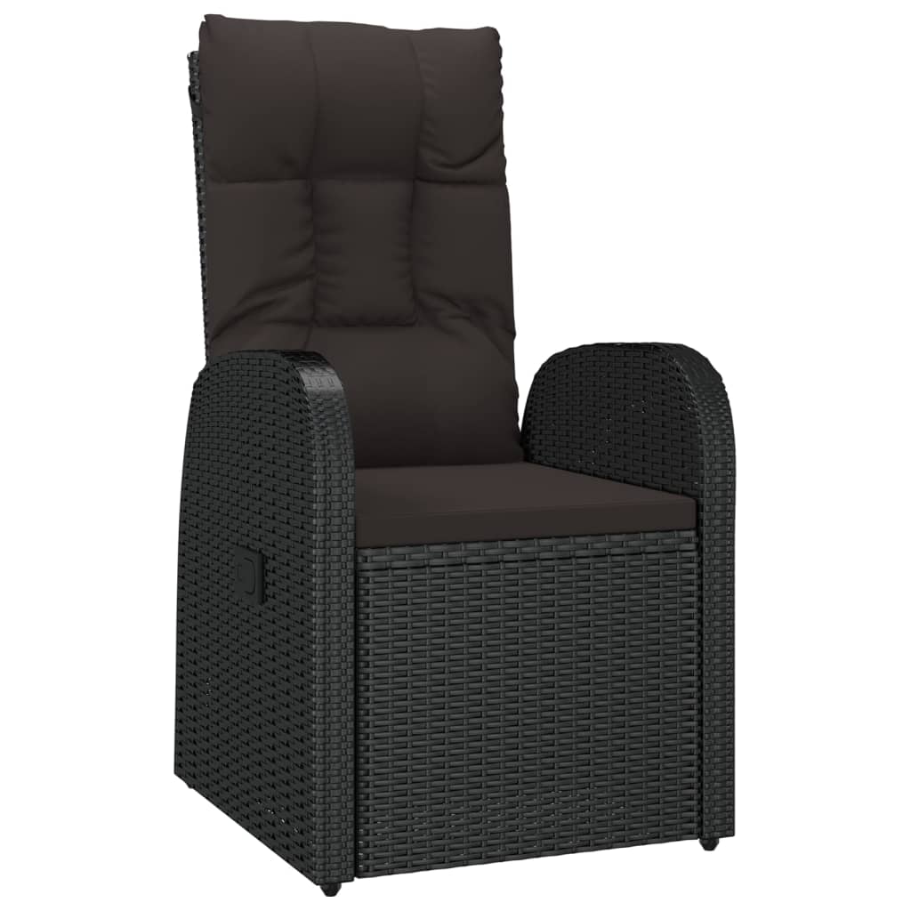 vidaXL Tuinstoelen 2 st met kussens poly rattan beige