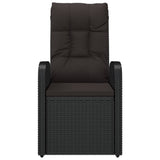 vidaXL Tuinstoelen 2 st met kussens poly rattan beige