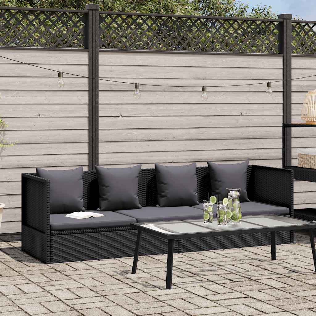 vidaXL Tuinbed 200x60 cm poly rattan grijs