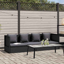 vidaXL Tuinbed 200x60 cm poly rattan grijs