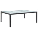 vidaXL Garden Table 200x150x74 cm Poly Rattan Brown
