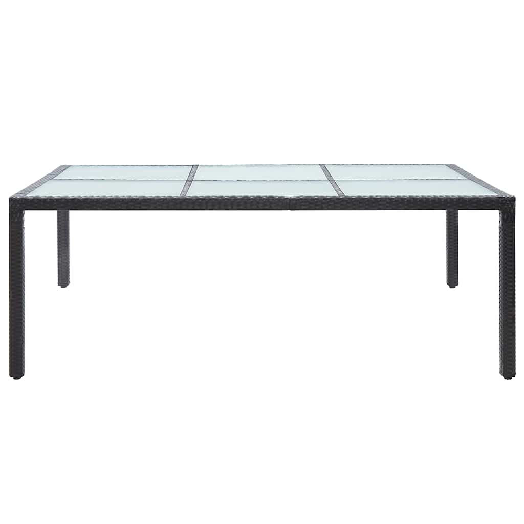 vidaXL Garden Table 200x150x74 cm Poly Rattan Brown