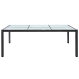 vidaXL Garden Table 200x150x74 cm Poly Rattan Brown