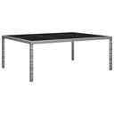vidaXL Garden Table 200x150x74 cm Poly Rattan Brown