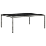 vidaXL Garden Table 200x150x74 cm Poly Rattan Brown