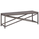 vidaXL Tuinbank 80 cm poly rattan grijs