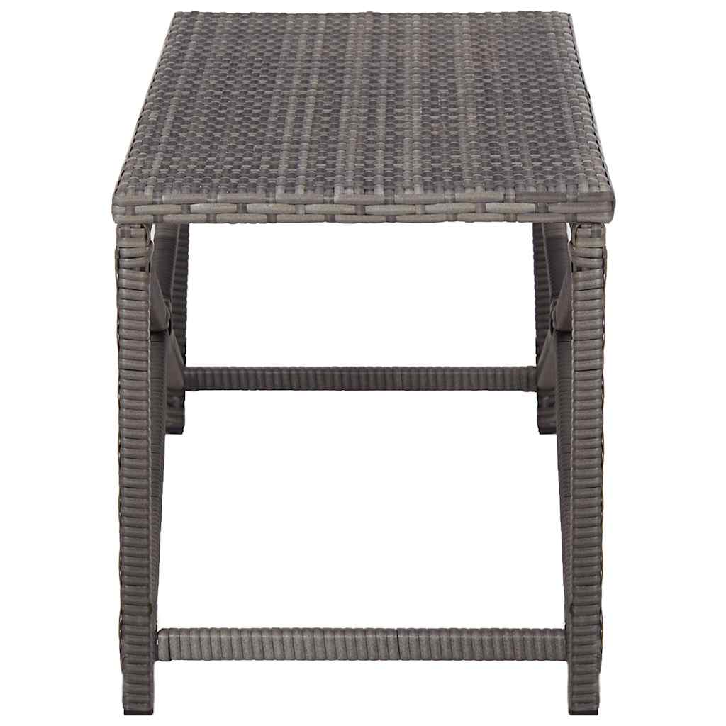 vidaXL Tuinbank 80 cm poly rattan grijs