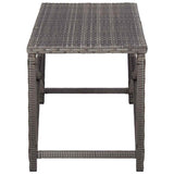 vidaXL Tuinbank 80 cm poly rattan grijs