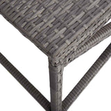 vidaXL Tuinbank 80 cm poly rattan grijs