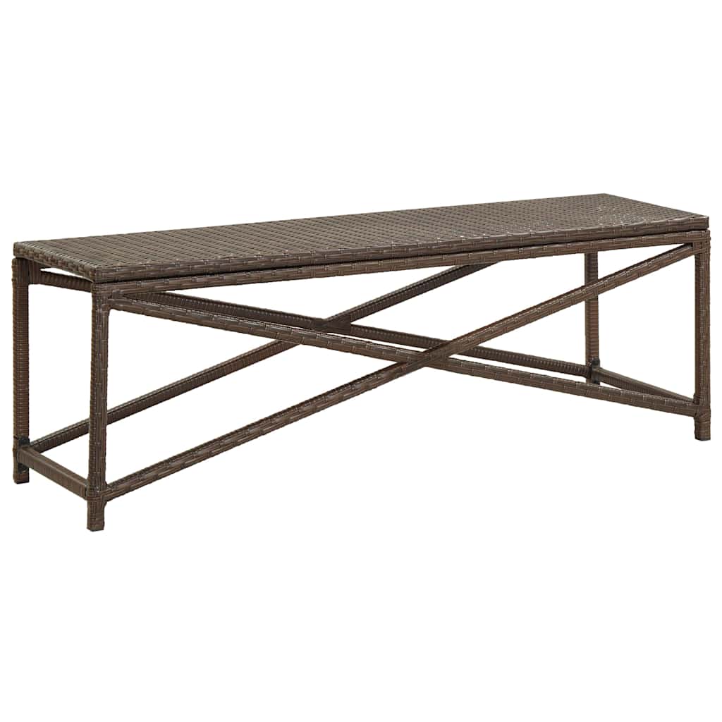 vidaXL Tuinbank 80 cm poly rattan grijs