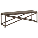 vidaXL Tuinbank 80 cm poly rattan grijs