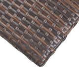 vidaXL Coffee Table 50x50x47 cm Poly Rattan Black