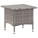 vidaXL Coffee Table 50x50x47 cm Poly Rattan Black