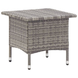 vidaXL Coffee Table 50x50x47 cm Poly Rattan Black