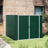 vidaXL Tuinschuur 195x198x159 cm gegalvaniseerd staal groen